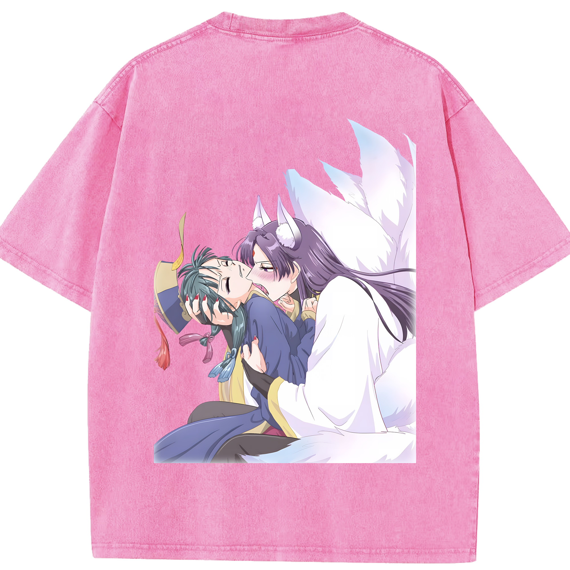 （画像用） 薬屋のひとりごと The Apothecary Diaries 綿100% ヴィンテージ風 半袖Tシャツ（背面プリント）